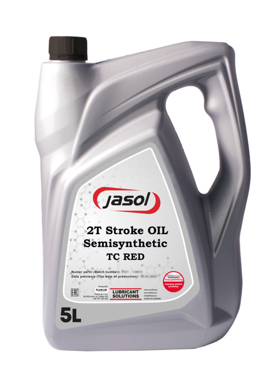 Олива JASOL 2T STROKE OIL SEMISYNTHETIC RED пластикова каністра 1л